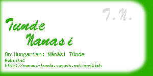 tunde nanasi business card