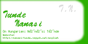 tunde nanasi business card